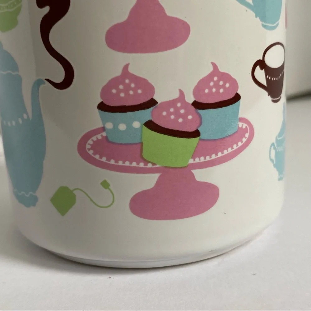 IKEA Mug Desserts Cakes Tea Party Pots Cups Cupcakes Ceramic Coffee Pastel color